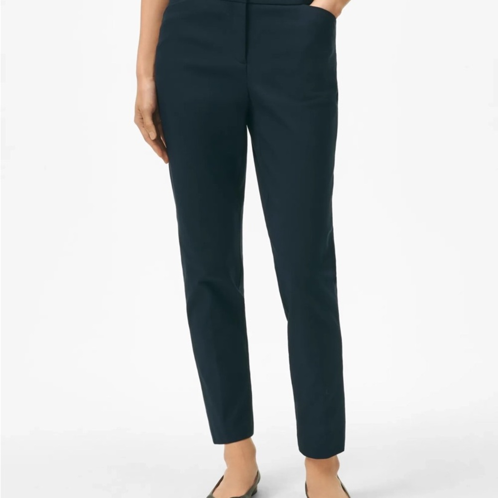 Brooks Brothers Black and Blue Straight Leg Pants for Smart Casual Wear